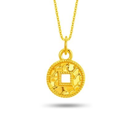 Golden Huat Coin 999 Pure Gold Pendant